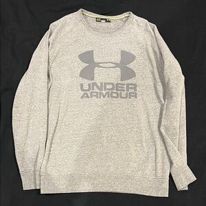 Under Armour Light Gray Crewneck Sweatshirt